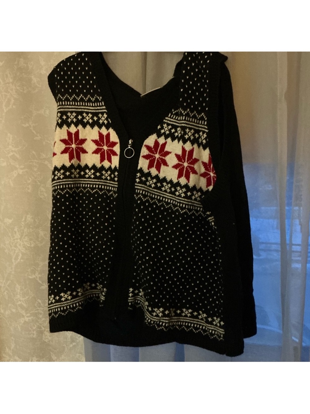 Vintage zip up Christmas/winter vest